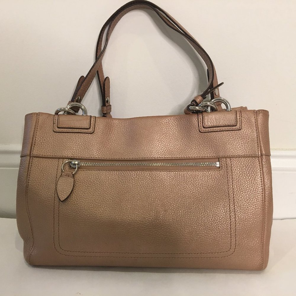 Coach Golden Brown Shoulder Leather Bag (K1160-F16531) - Picture 3 of 11